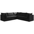 Meridian Furniture Jacob Black Velvet Modular Sectional