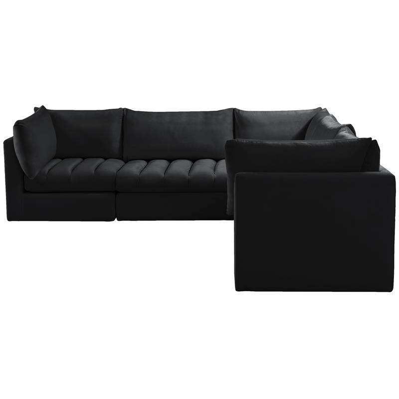 Meridian Furniture Jacob Black Velvet Modular Sectional