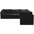 Meridian Furniture Jacob Black Velvet Modular Sectional