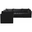 Meridian Furniture Jacob Black Velvet Modular Sectional