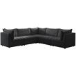 Meridian Furniture Jacob Black Velvet Modular Sectional