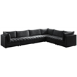 Meridian Furniture Jacob Black Velvet Modular Sectional