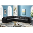 Meridian Furniture Jacob Black Velvet Modular Sectional