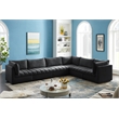 Meridian Furniture Jacob Black Velvet Modular Sectional