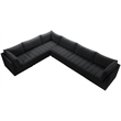 Meridian Furniture Jacob Black Velvet Modular Sectional