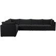 Meridian Furniture Jacob Black Velvet Modular Sectional