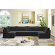Meridian Furniture Jacob Black Velvet Modular Sectional