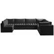 Meridian Furniture Jacob Black Velvet Modular Sectional