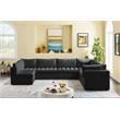 Meridian Furniture Jacob Black Velvet Modular Sectional