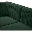 Meridian Furniture Alina Green Velvet Modular Sectional