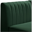Meridian Furniture Alina Green Velvet Modular Sectional