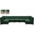 Meridian Furniture Alina Green Velvet Modular Sectional