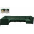 Meridian Furniture Alina Green Velvet Modular Sectional
