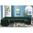 Meridian Furniture Alina Green Velvet Modular Sectional