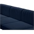 Meridian Furniture Alina Navy Velvet Armless Chair