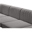 Meridian Furniture Alina Grey Velvet Modular Sectional