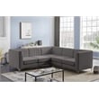 Meridian Furniture Alina Grey Velvet Modular Sectional