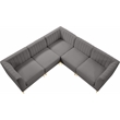 Meridian Furniture Alina Grey Velvet Modular Sectional
