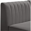 Meridian Furniture Alina Grey Velvet Modular Sectional