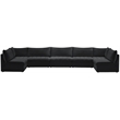Meridian Furniture Jacob Black Velvet Modular Sectional