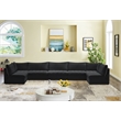 Meridian Furniture Jacob Black Velvet Modular Sectional