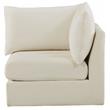 Meridian Furniture Jacob Cream Velvet Corner