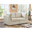 Meridian Furniture Jacob Cream Velvet Modular Sofa