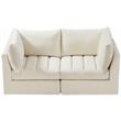 Meridian Furniture Jacob Cream Velvet Modular Sofa