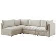 Meridian Furniture Jacob Cream Velvet Modular Sectional