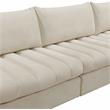 Meridian Furniture Jacob Cream Velvet Modular Sectional