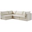 Meridian Furniture Jacob Cream Velvet Modular Sectional