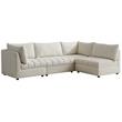 Meridian Furniture Jacob Cream Velvet Modular Sectional