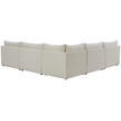 Meridian Furniture Jacob Cream Velvet Modular Sectional