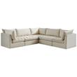 Meridian Furniture Jacob Cream Velvet Modular Sectional