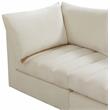 Meridian Furniture Jacob Cream Velvet Modular Sectional