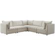 Meridian Furniture Jacob Cream Velvet Modular Sectional