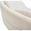 Meridian Furniture Vivacious Cream Velvet 3pc. Sectional