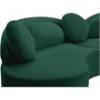 Meridian Furniture Vivacious Green Velvet 3pc. Sectional
