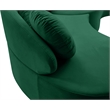 Meridian Furniture Vivacious Green Velvet 3pc. Sectional