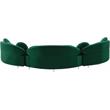 Meridian Furniture Vivacious Green Velvet 3pc. Sectional