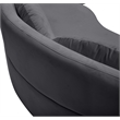 Meridian Furniture Vivacious Grey Velvet 3pc. Sectional