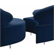 Meridian Furniture Vivacious Navy Velvet 3pc. Sectional