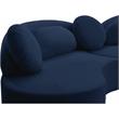 Meridian Furniture Vivacious Navy Velvet 3pc. Sectional