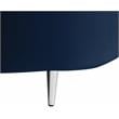 Meridian Furniture Vivacious Navy Velvet 3pc. Sectional