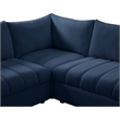 Meridian Furniture Jacob Navy Velvet Modular Sectional