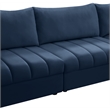 Meridian Furniture Jacob Navy Velvet Modular Sectional