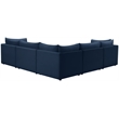 Meridian Furniture Jacob Navy Velvet Modular Sectional