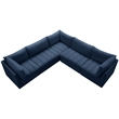 Meridian Furniture Jacob Navy Velvet Modular Sectional