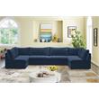 Meridian Furniture Jacob Navy Velvet Modular Sectional