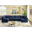 Meridian Furniture Jacob Navy Velvet Modular Sectional